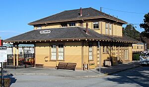 Southern Pacific Depot, 21 E. Millbrae Ave., Millbrae, CA 7-31-2011 6-25-16 PM