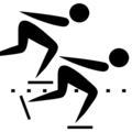 Speed skating pictogram