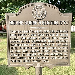 Squire Boone's Station, 1779 marker