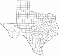 Location of Crystal City, Texas