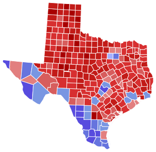 Texas Senate Election Results by County, 2018.svg