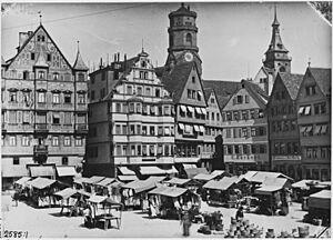 The old Market Place, Stuttgart
