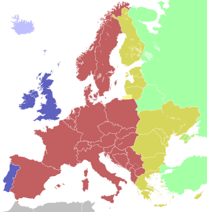 Time zones of Europe (Crimea disputed)