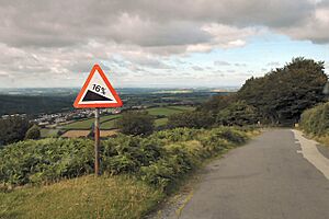 Top of steep hill leading to Okehampton Army Camp - geograph.org.uk - 38028
