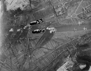 Trier-Pfalzel RR bridge B-26 attack2 1944
