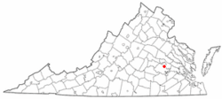 Location of Bensley, Virginia