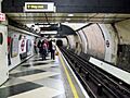 Waterloo tube stn Northern southbound look north