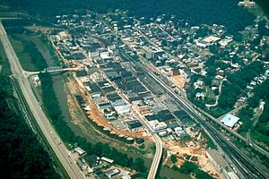 Williamson West Virginia aerial view