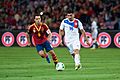Xavier Hernández (L), David Pizzaro (R) - Spain vs. Chile, 10th September 2013