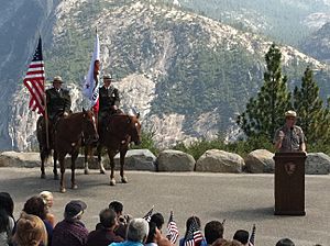 Yosemite Rangers, US Citizenship Ceremony, Glacier Point, California 2011