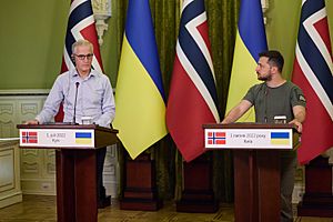 Зустріч Президента України та Прем’єр-міністра Норвегії у Києві 23