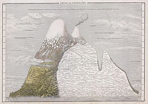 1839 Black - Hall Map of the Mountains & Plants of America - Geographicus - AmericaMts2-black-1839