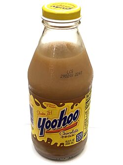 Yoo-hoo original chocolate flavor in a glass bottle