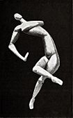Alexander Archipenko, 1912-13, Roter Tanz (Danse rouge, Blue Dancer)