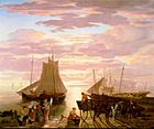 Allston, Washington - Coast Scene on the Mediterranean, oil on canvas, 1811