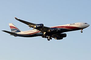 Arik Air Hifly A340-500 CS-TFW in LHR