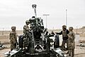 Army Secretary visits with an M777 howitzer gun crew in Afghanistan in December 2017 as the service prioritized a rebuilding of its long-ranger artillery capabilities