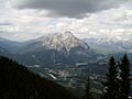 Banff townsite with Cascade