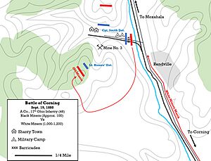 Battle of Corning Map