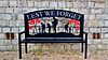 Bench commemorating the 100th anniversary of the dedication of Chertsey War Memorial.jpg