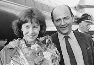 Betsy Blair and Karel Reisz 1966