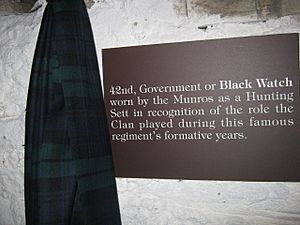 Black Watch tartan in Clan Munro exhibition