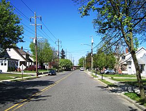 Bridgeport as shown along Main Street in April 2021