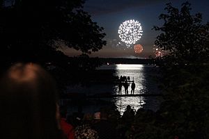 Chautauqua Lake fireworks 2017