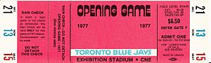 Chicago White Sox at Toronto Blue Jays 1977-04-07 (ticket)