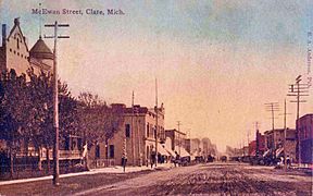 Clare-Michigan-McEwan-Street1909-postcard