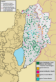 Demographic map of the Golan Heights - Before 1967 - Legend