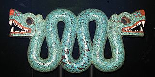 Double headed turquoise serpentAztecbritish museum