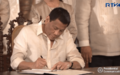 Duterte establishing the Philippine space agency