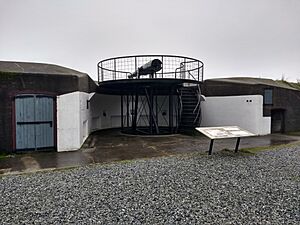 Fort Rodd Hill upper battery gun emplacement