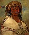 George Catlin - Great Hero, a chief - 1985.66.386,321 - Smithsonian American Art Museum