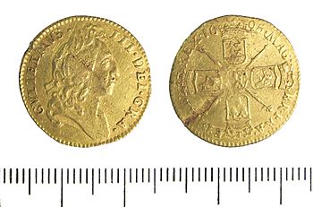 Gold half-guinea of William III (FindID 479716)