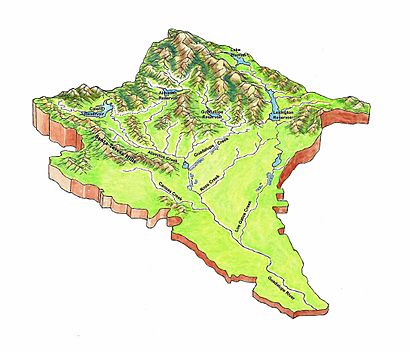 Guadalupe River Watershed Topo Map