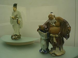HK Museum of Art TST Figure 陶淵明 Tao Qian and son