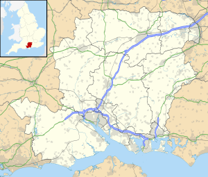 Map showing the location of Hurst Spit