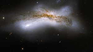 Hubble Interacting Galaxy NGC 520 (2008-04-24)