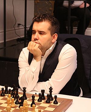 Ian Nepomniachtchi at the Candidates Tournament 2024 02 (cropped)