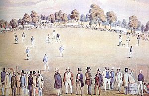 Intercolonial Cricket Match Victoria New South Wales 1858
