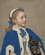 Jean-Étienne Liotard - Portrait of Maria Frederike van Reede-Athlone at Seven Years of Age