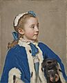 Jean-Étienne Liotard - Portrait of Maria Frederike van Reede-Athlone at Seven Years of Age