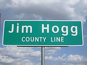 Jim Hogg County, TX, sign IMG 3362