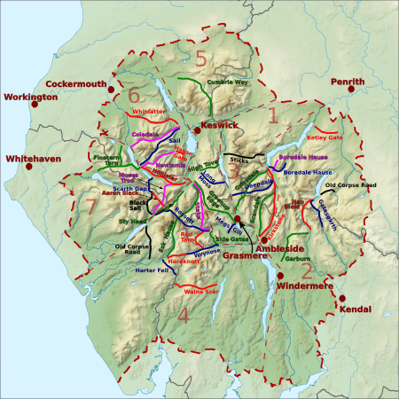 Lake District-pass names,towns