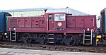 Leeming Bar railway station, Wensleydale Railway, North Yorkshire. Diesel freight locomotive.jpg