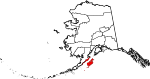 State map highlighting Kodiak Island Borough