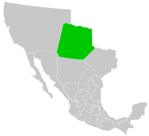 Map of Territorio de Nuevo Mexico