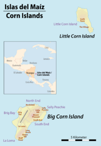 Map of the Corn Islands